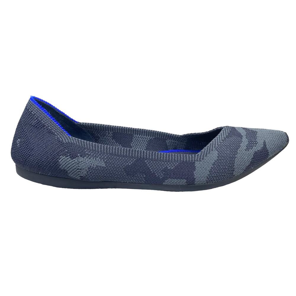 Rothy's Women's The Point Gray Camo Slip On Flat Size US 7.5